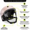 Kask dziecięcy na rower, hulajnogę HyperMotion rozmiar S (46–56 cm), kolor różowy, matowy